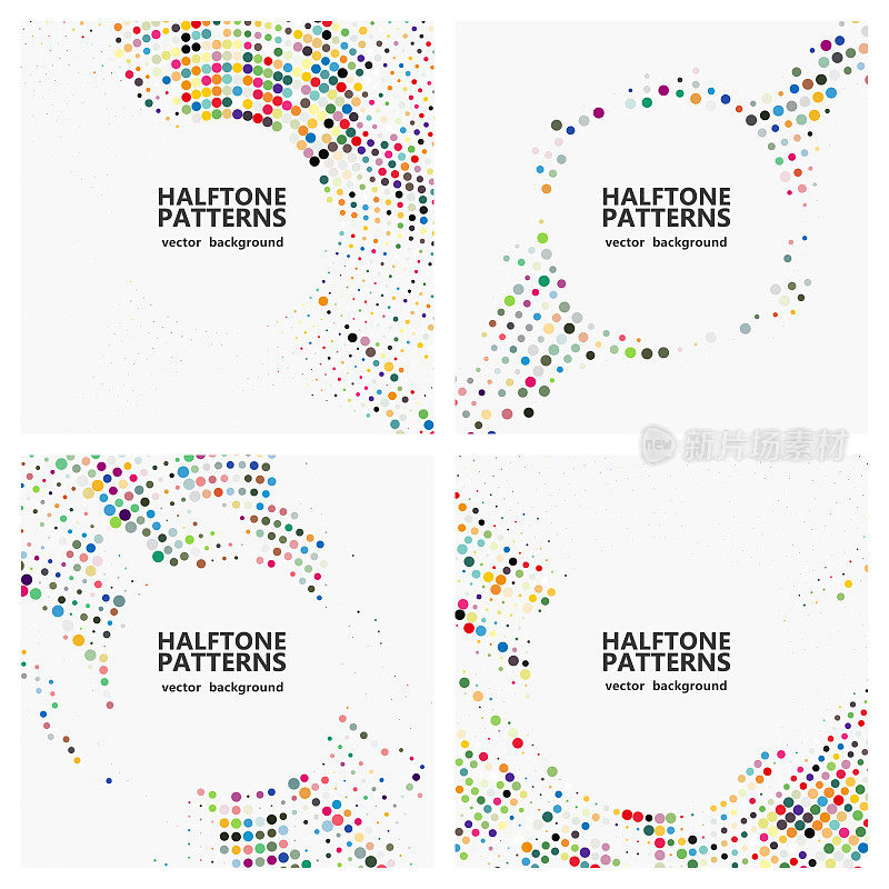 Vector Half Tone Polka Dots Pattern,abstract backgrounds